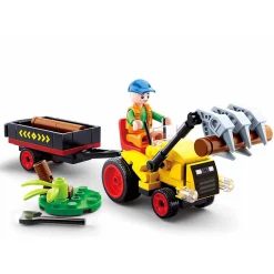 Sluban - Traktor met Boomstammen - 110dlg.