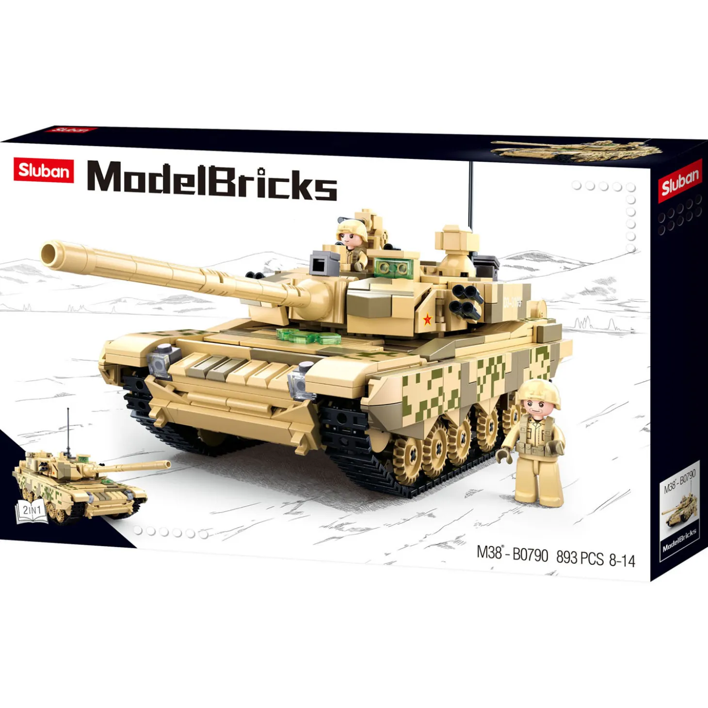 Sluban Battle Tank - 893dlg.