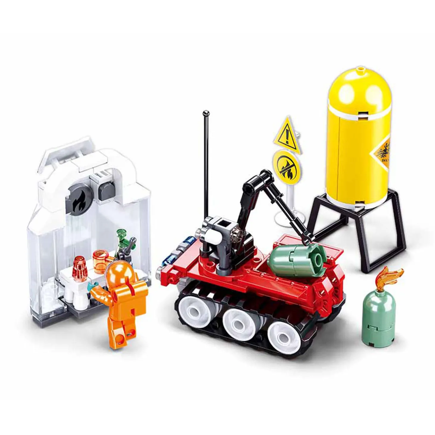 Sluban Brandweer Robot Oefening - 130dlg.