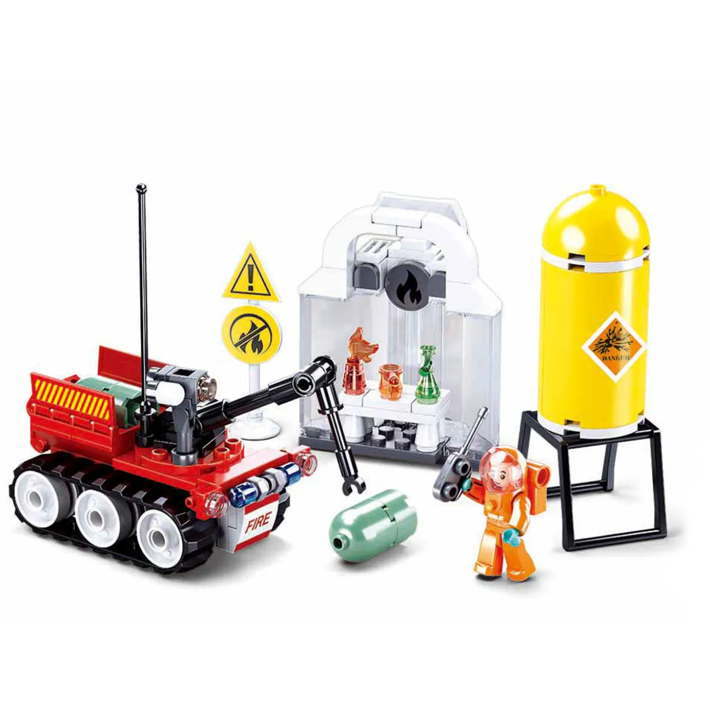 Sluban Brandweer Robot Oefening - 130dlg.