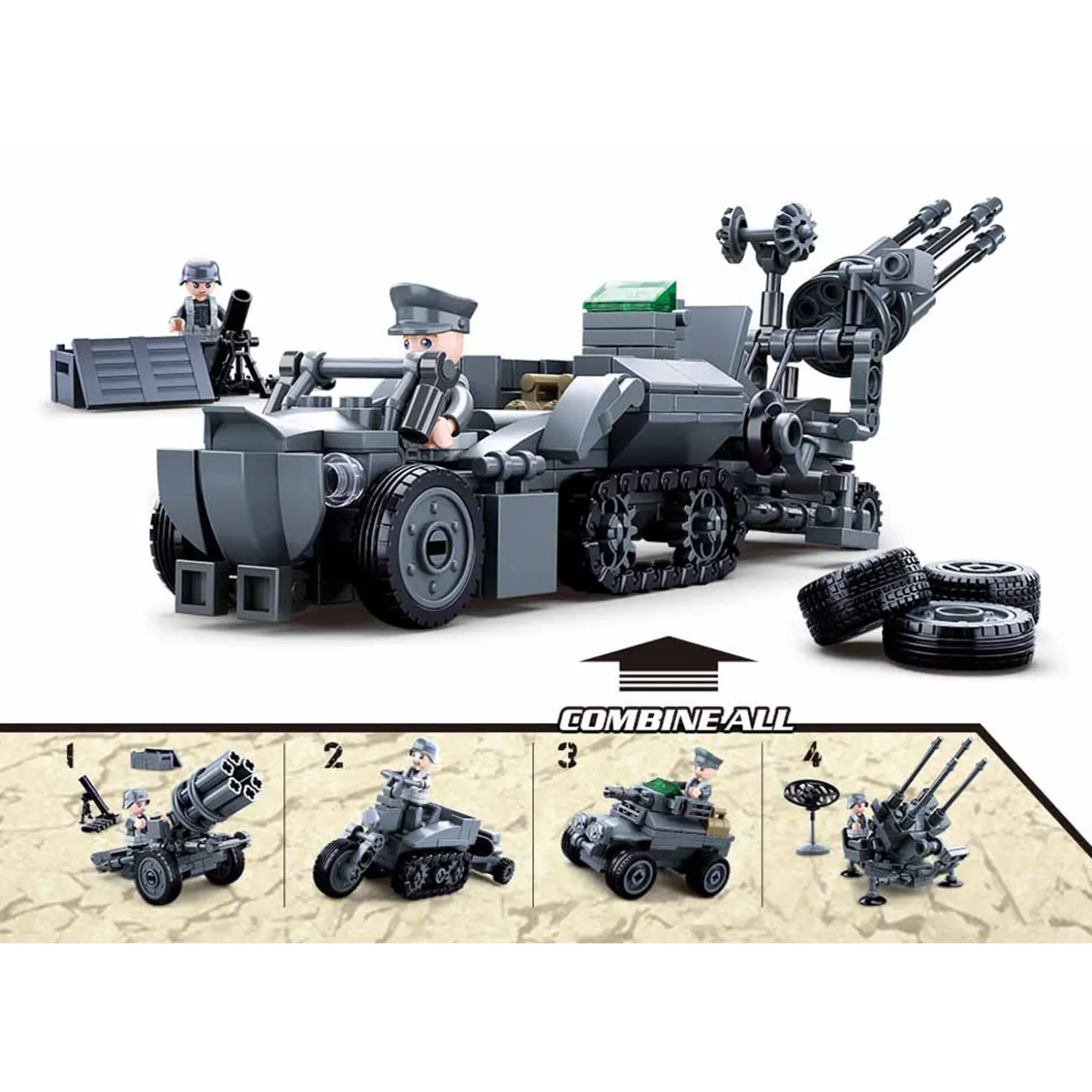 Sluban WWII - Gecombineerd Sluban Set - 368dlg.