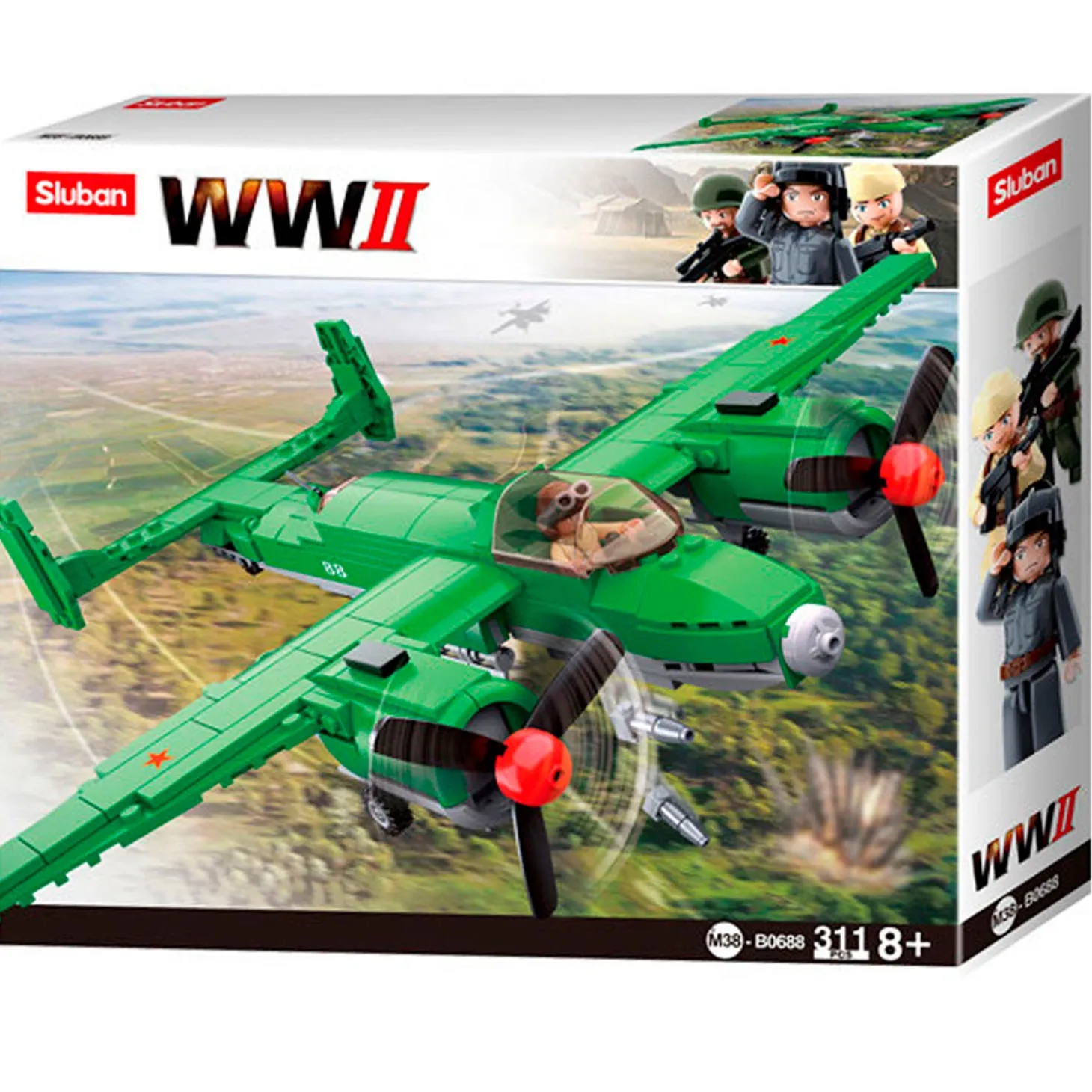 Sluban WWII - Tupolev TU-2 Geallieerde Bommenwerper