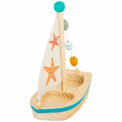 Small Foot - Badspeelgoed Houten Zeilboot Zeester