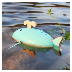 Small Foot - Badspeelgoed Houten Walvis Opwindbaar