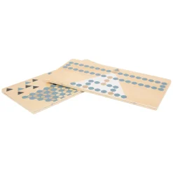 Small Foot - Barricade en Halma Houten Bordspel 2in1