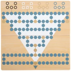 Small Foot - Barricade en Halma Houten Bordspel 2in1