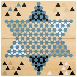 Small Foot - Barricade en Halma Houten Bordspel 2in1