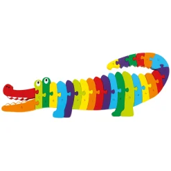 Small Foot - Houten ABC Krokodil Puzzel, 26dlg.