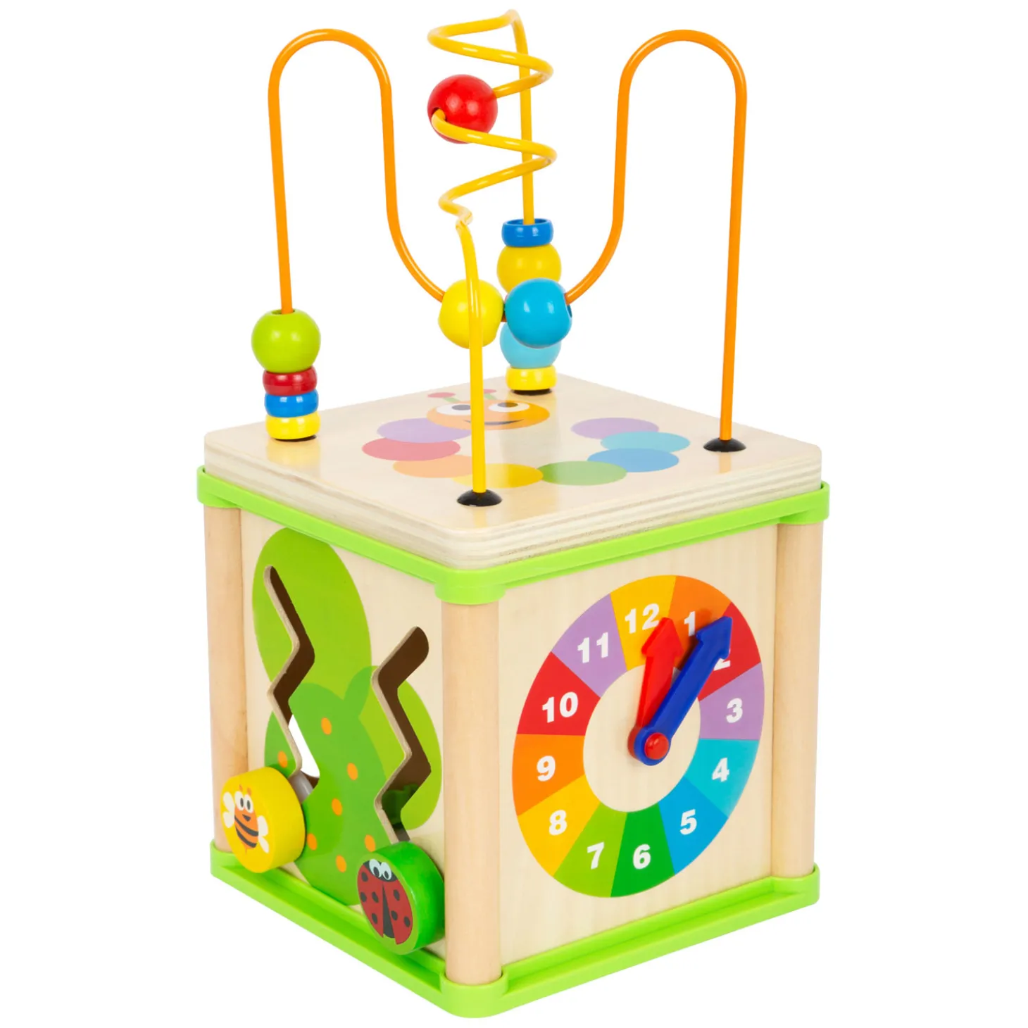 Small Foot - Houten Activiteiten Motoriek Spiraal 5in1