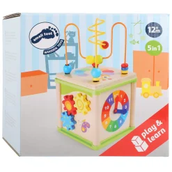 Small Foot - Houten Activiteiten Motoriek Spiraal 5in1