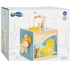 Small Foot - Houten Activiteitenkubus met Motoriekspiraal Zeekust