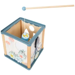 Small Foot - Houten Activiteitenkubus en Motoriekspiraal Onderwaterwereld