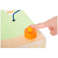 Small Foot - Houten Activiteitenkubus met Motoriekspiraal Boerderij