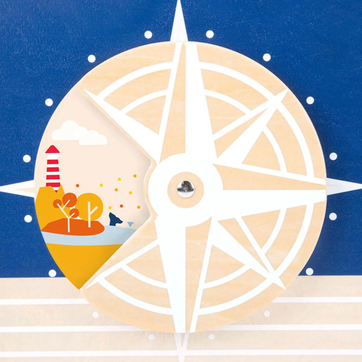 Small Foot - Houten Activiteiten Loopwagen Walvis