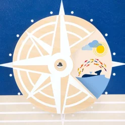 Small Foot - Houten Activiteiten Loopwagen Walvis