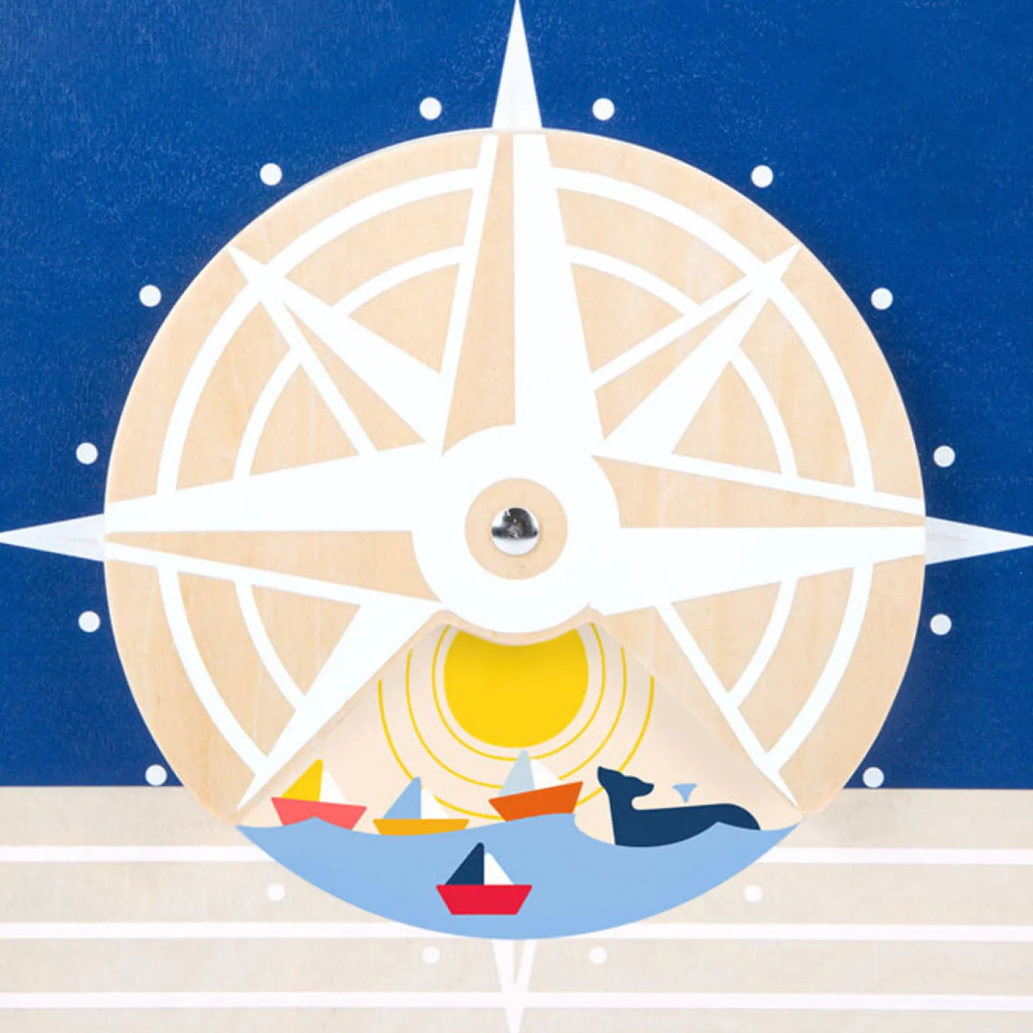 Small Foot - Houten Activiteiten Loopwagen Walvis