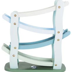 Small Foot - Houten Autobaan Blauw met 4 Auto's