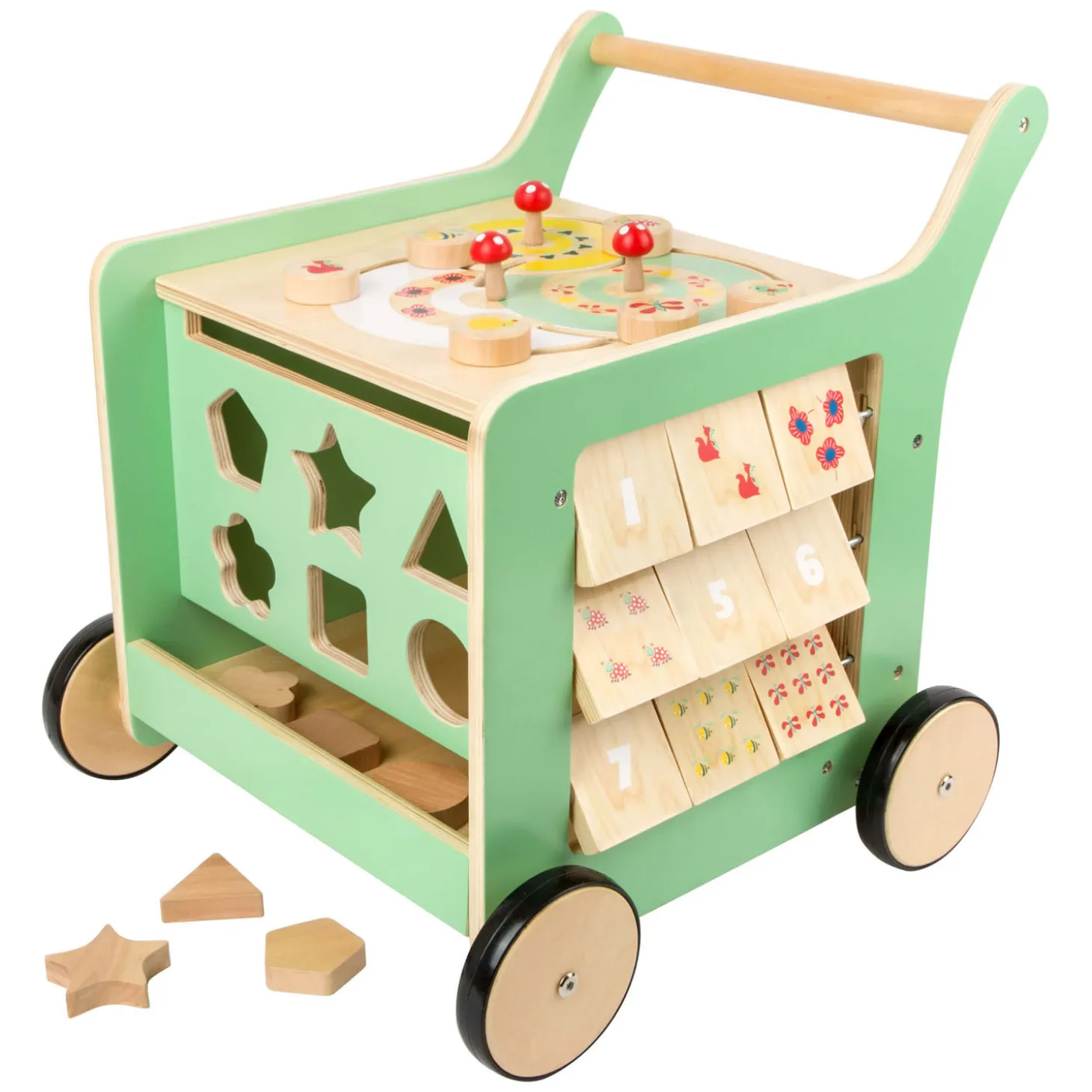 Small Foot - Houten Baby Walker Loopwagen Activiteitencentrum
