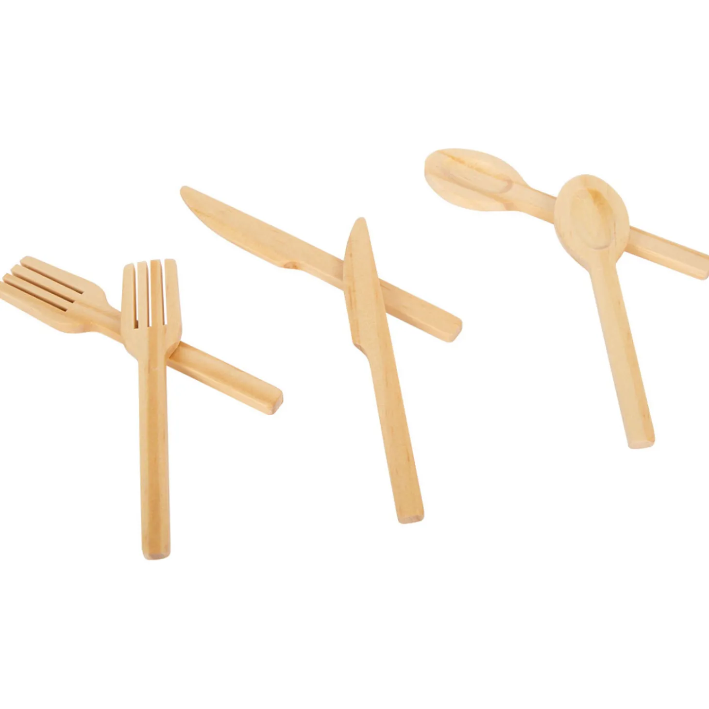 Small Foot - Houten Bestekset met Placemats, 18dlg.