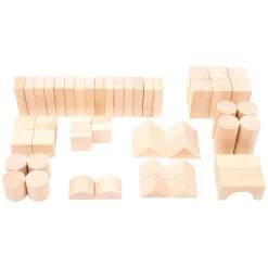 Small Foot - Houten Bouwblokken Natuurlijk in Zak, 50dlg.