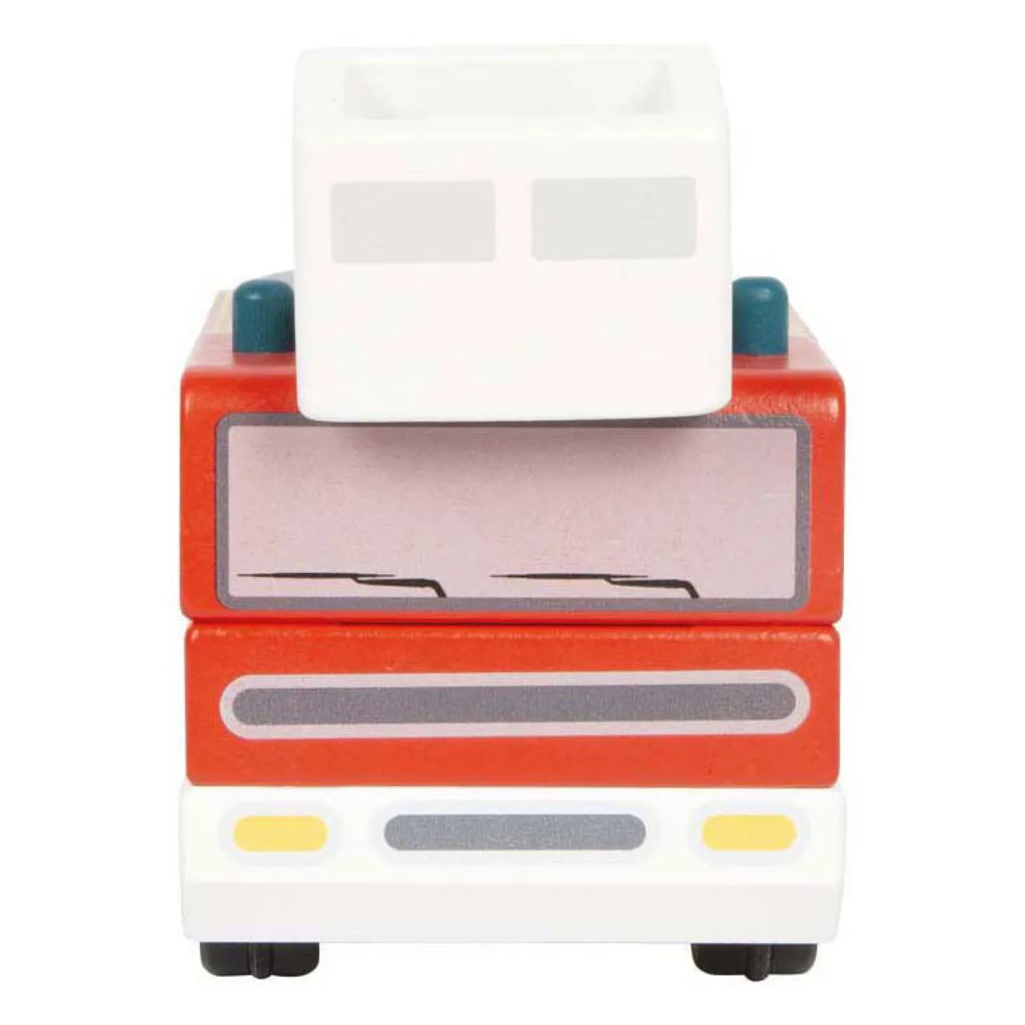 Small Foot - Houten Brandweerwagen met Roterende Ladder