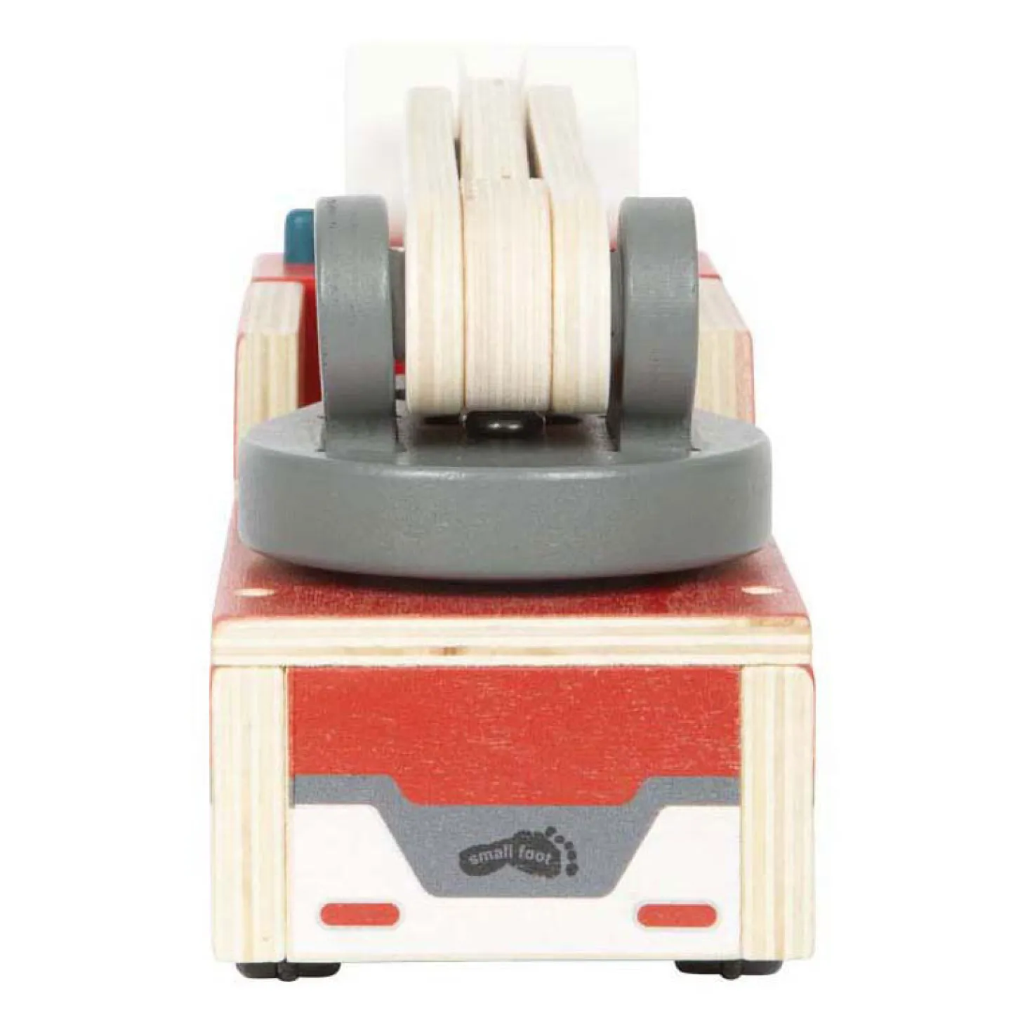 Small Foot - Houten Brandweerwagen met Roterende Ladder