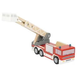 Small Foot - Houten Brandweerwagen met Roterende Ladder