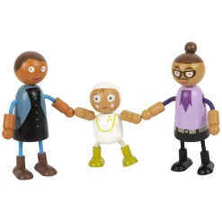 Small Foot - Houten Buigzame Poppenfamilie met Baby, 8st.
