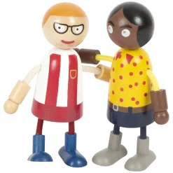 Small Foot - Houten Buigzame Poppenfamilie met Baby, 8st.