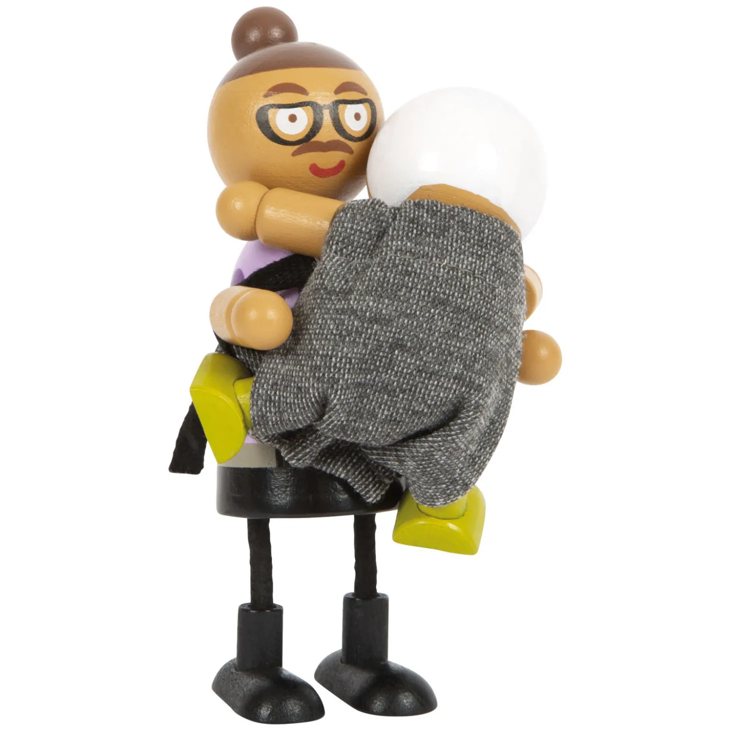 Small Foot - Houten Buigzame Poppenfamilie met Baby, 8st.