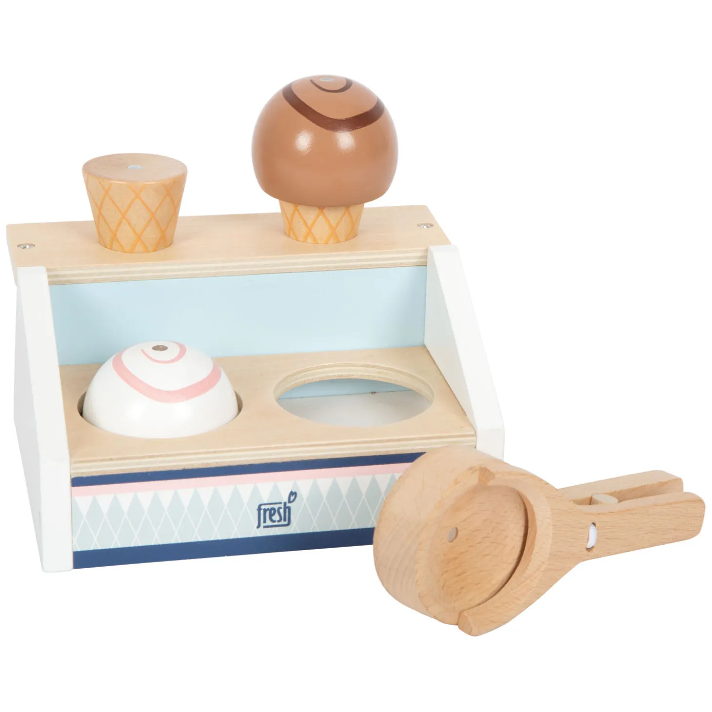 Small Foot - Houten Compacte Ijskraam Fresh, 6dlg.