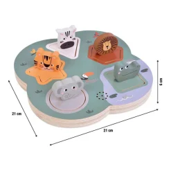 Small Foot - Houten 3D Dierengeluiden Puzzel Safari
