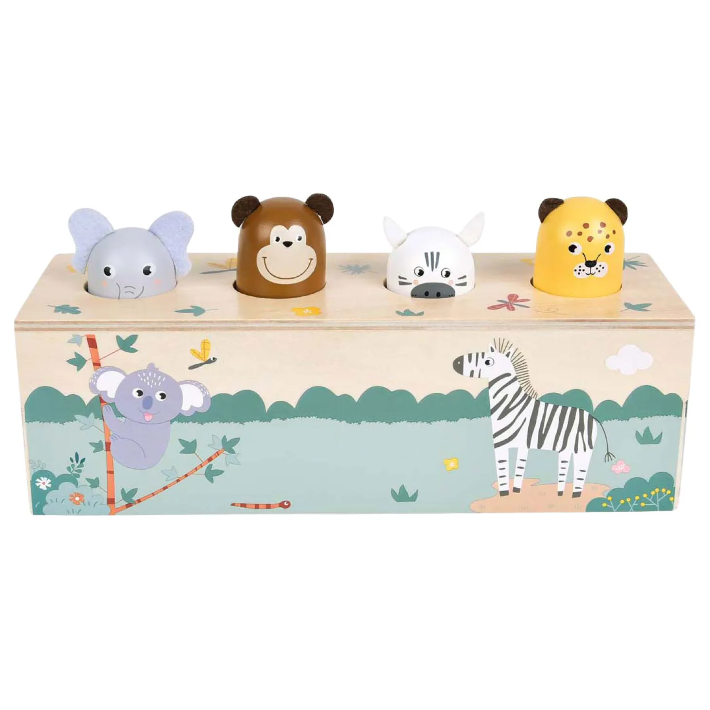Small Foot - Houten Dansende Dieren met Geluiden Safari FSC