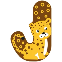 Small Foot - Houten Dieren Kinderletter - J