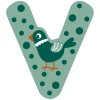 Small Foot - Houten Dieren Kinderletter - V