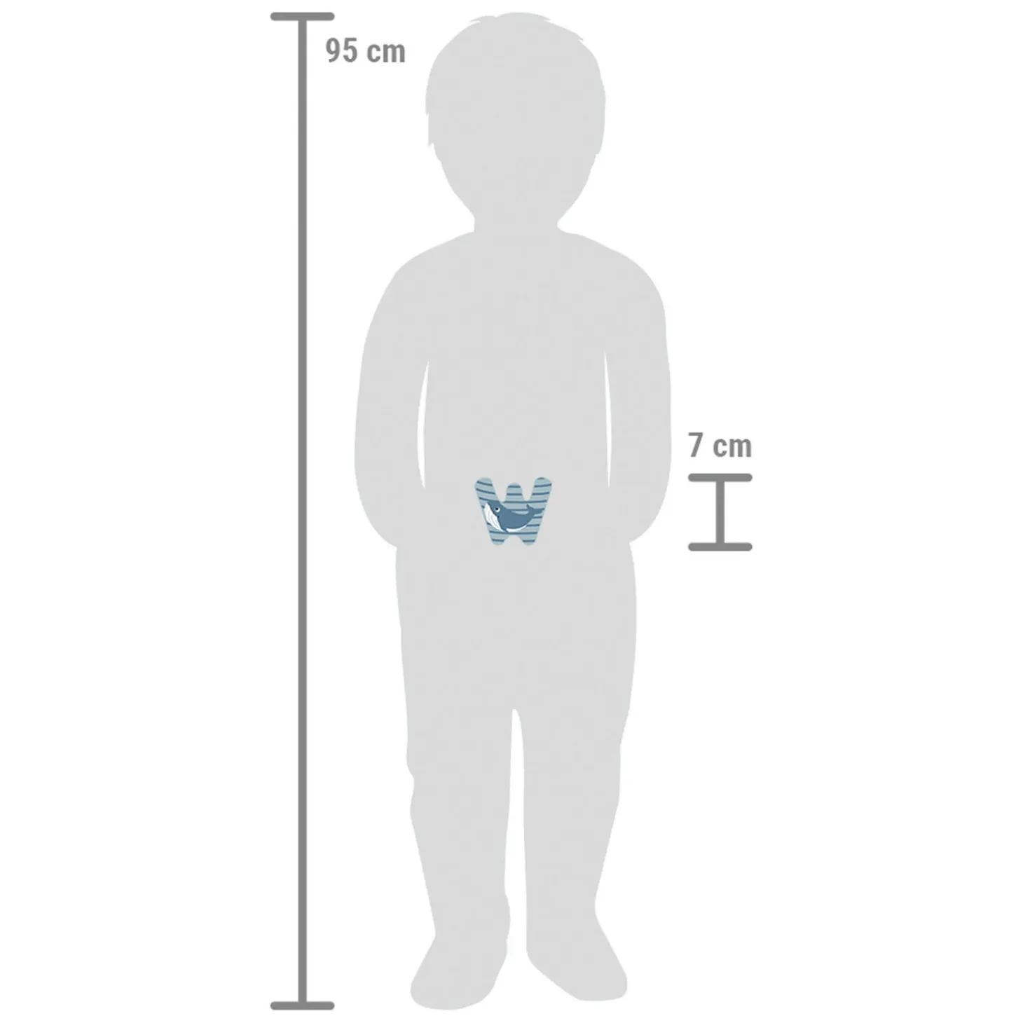 Small Foot - Houten Dieren Kinderletter - W