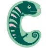 Small Foot - Houten Dieren Kinderletter - C