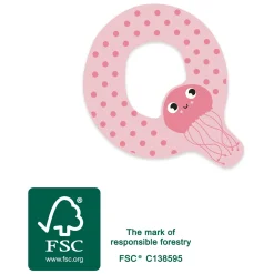 Small Foot - Houten Dieren Kinderletter - Q