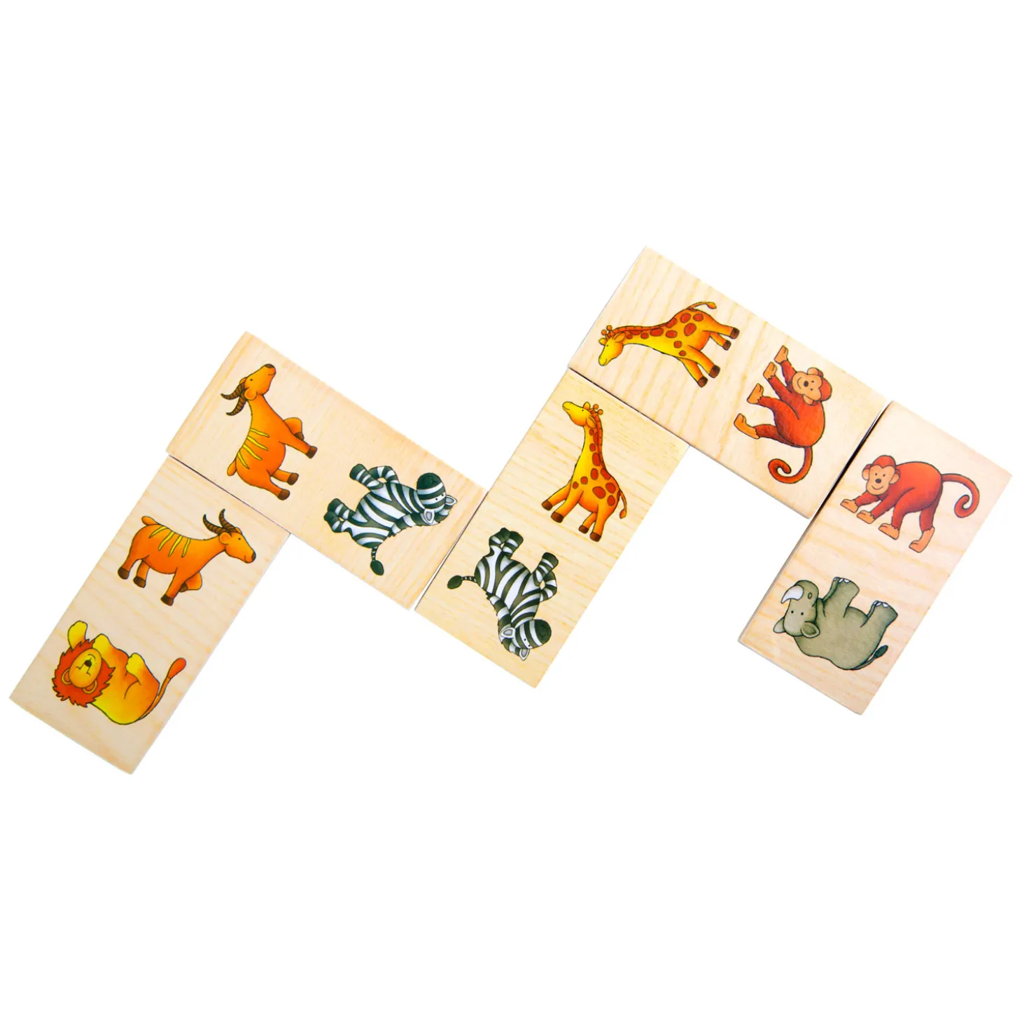 Small Foot - Houten Dominospel Safari