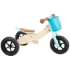 Small Foot - Houten Driewieler en Loopfiets 2in1 Maxi Turquoise