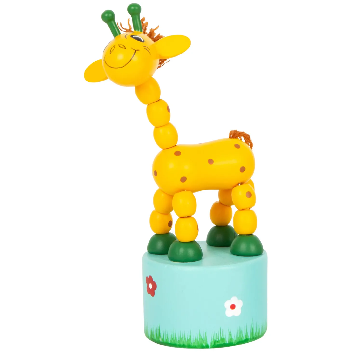Small Foot - Houten Drukfiguur Wilde Dieren, Set van 6