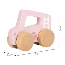 Small Foot - Houten Duwautootje Roze