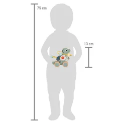 Small Foot - Houten Duwfiguur Motoriekspiraal Dino