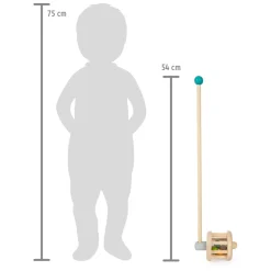 Small Foot - Houten Duwfiguur Rammelaar