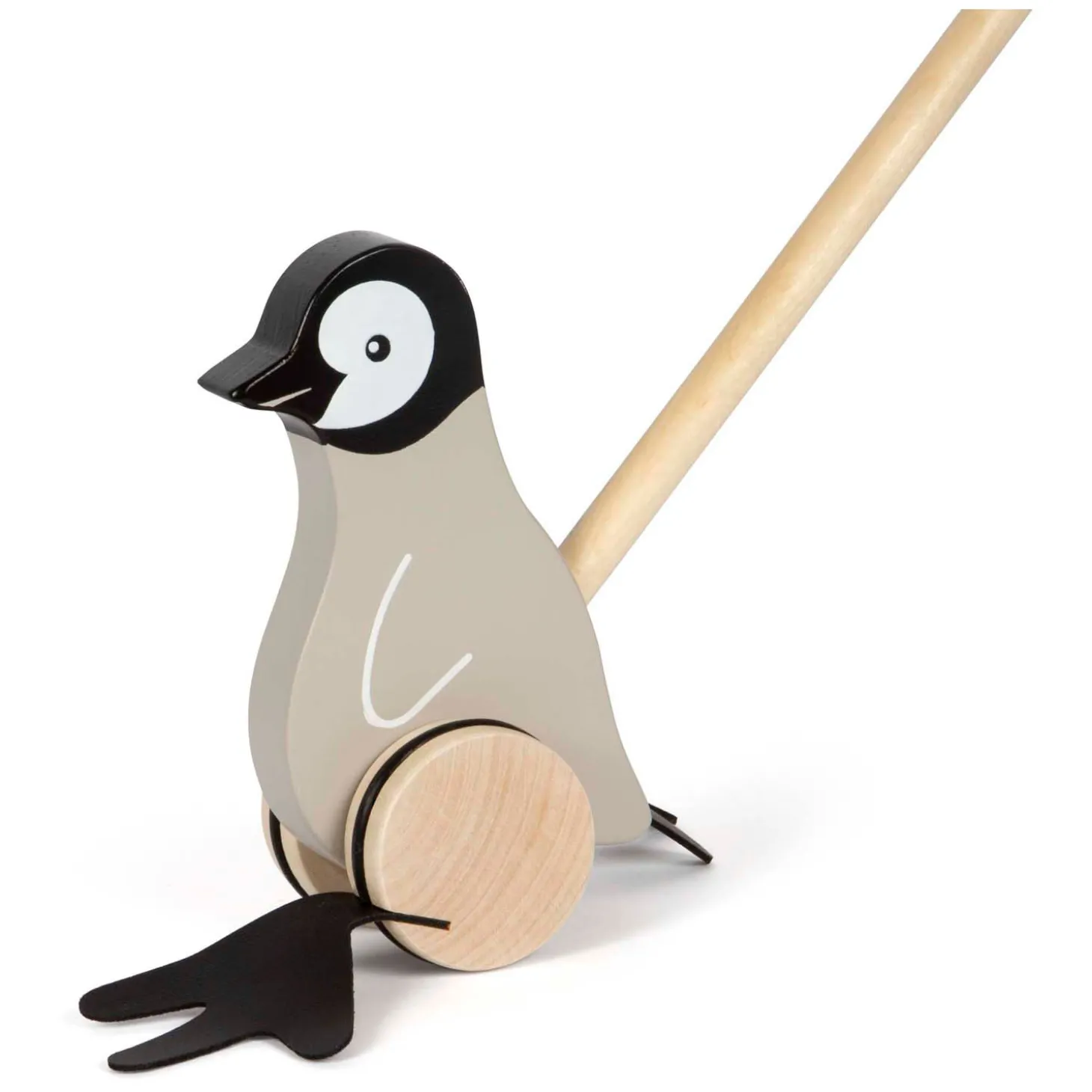 Small Foot - Houten Duwfiguur Penguin