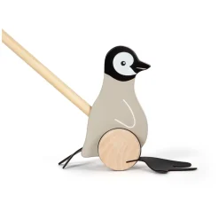 Small Foot - Houten Duwfiguur Penguin