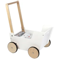 Small Foot - Houten Duwpoppenwagen Little Button