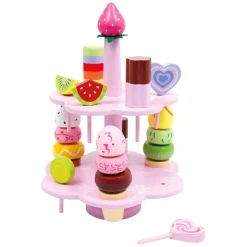 Small Foot - Houten Etagere met Speeleten Snoep, 22dlg.