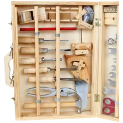 Small Foot - Houten Gereedschapskist Deluxe met Gereedschap, 28dlg.