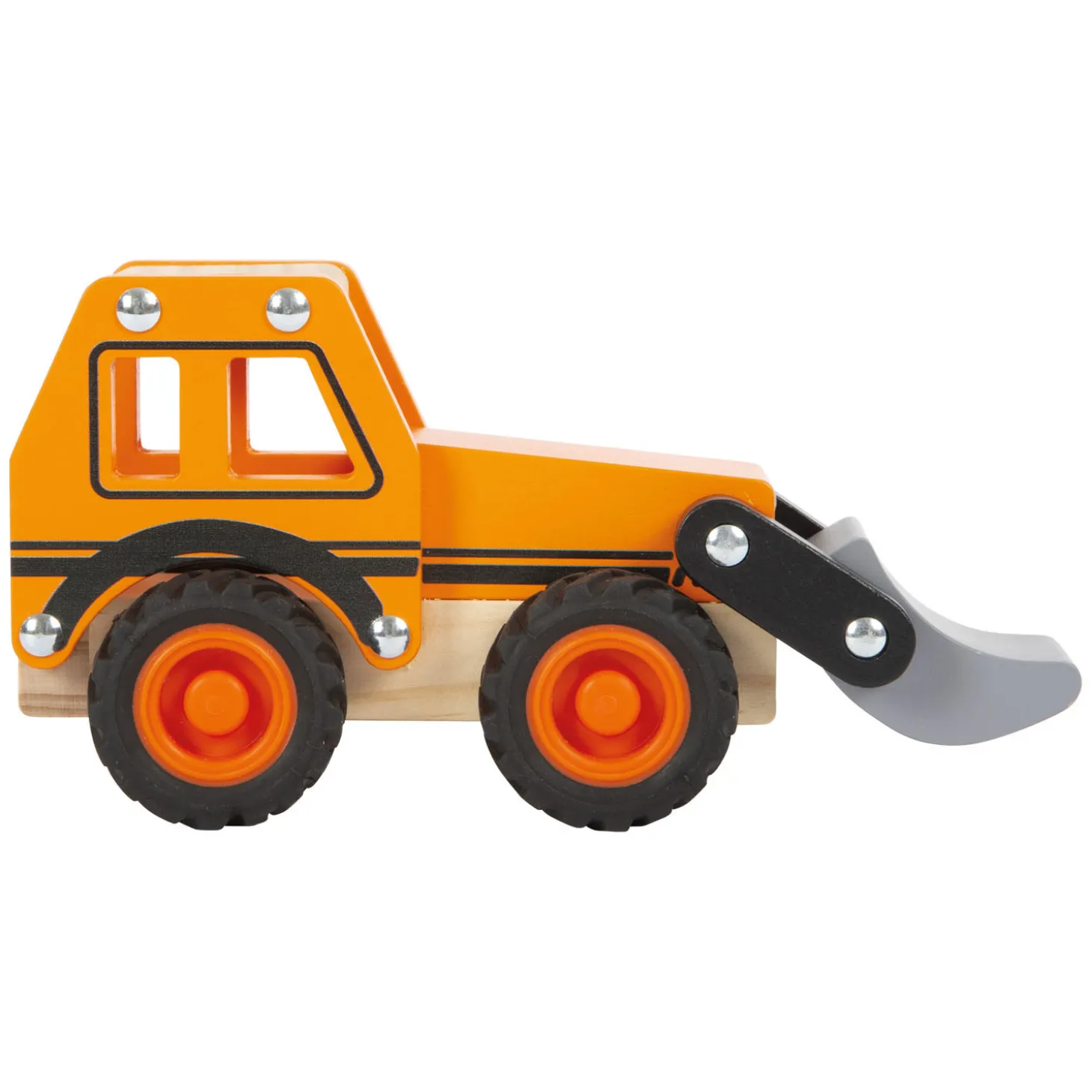 Small Foot - Houten Graafmachine Oranje